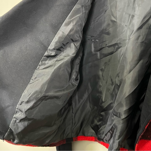 NWT Jack by BB Dakota Red & Black Plaid Moto Jacket Size M - Picture 8 of 11